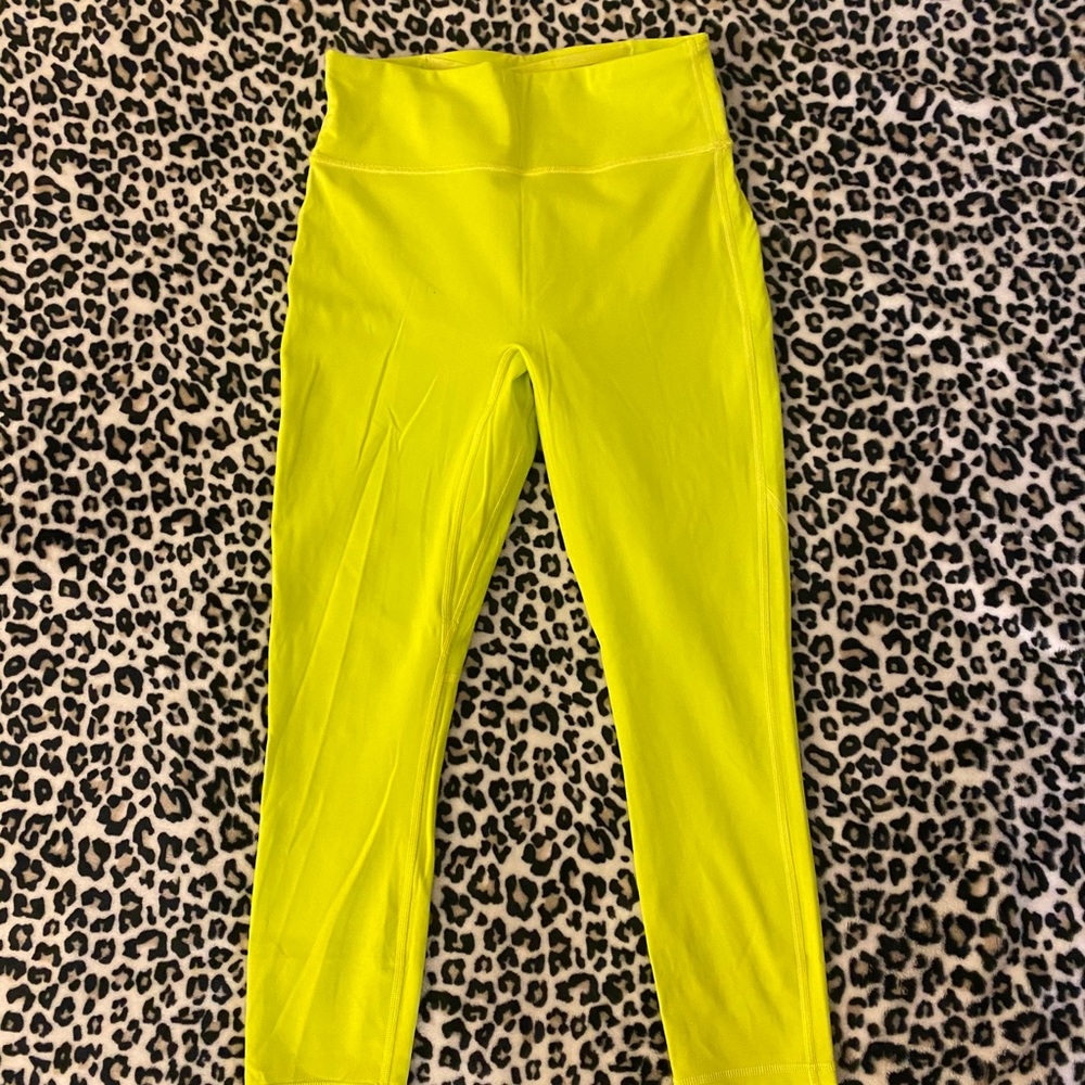Fabletics lime green leggings